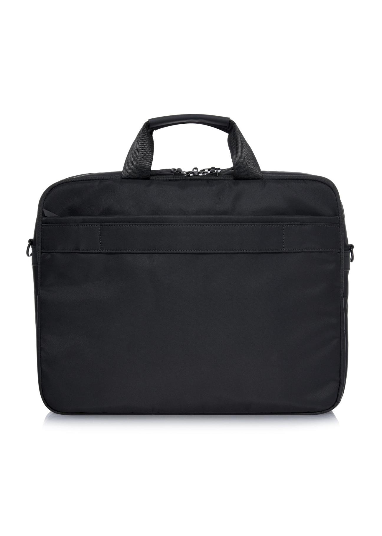 Black men's briefcase with laptop pocket TORMN-0312A-99(Z24)-02