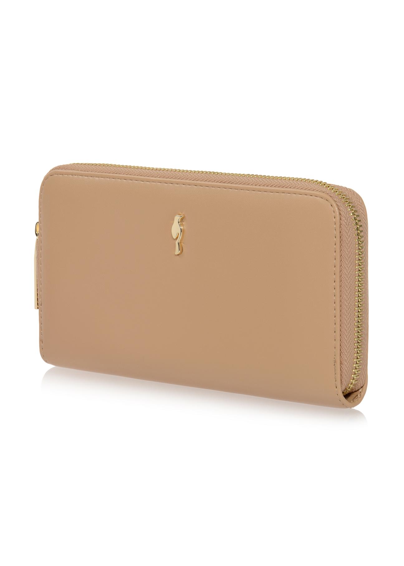 Large beige women's wallet POREC-0327-81(W23)-03