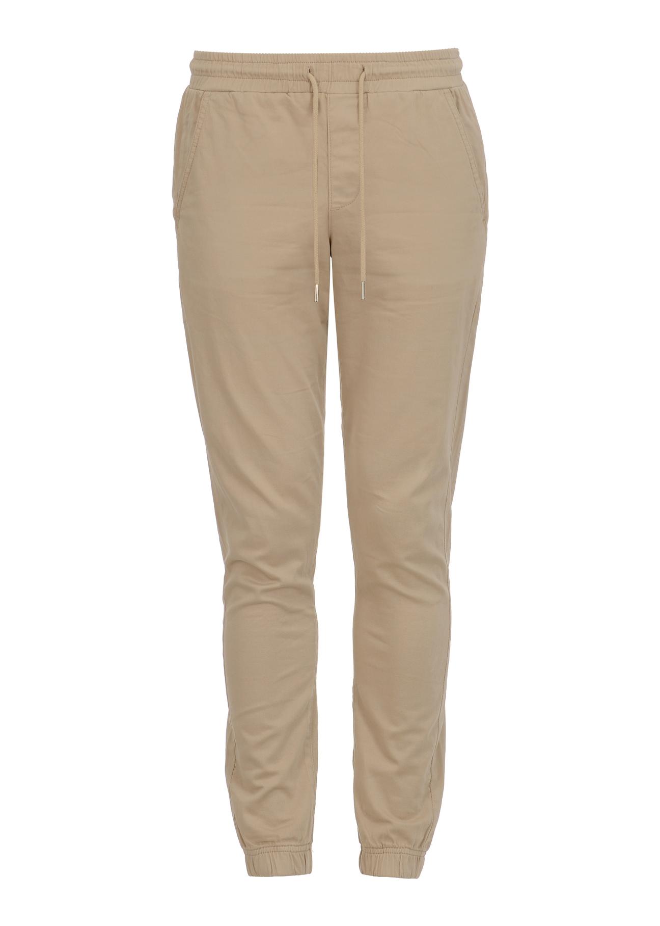 Beige men's joggers SPOMT-0088-81(W23)-04