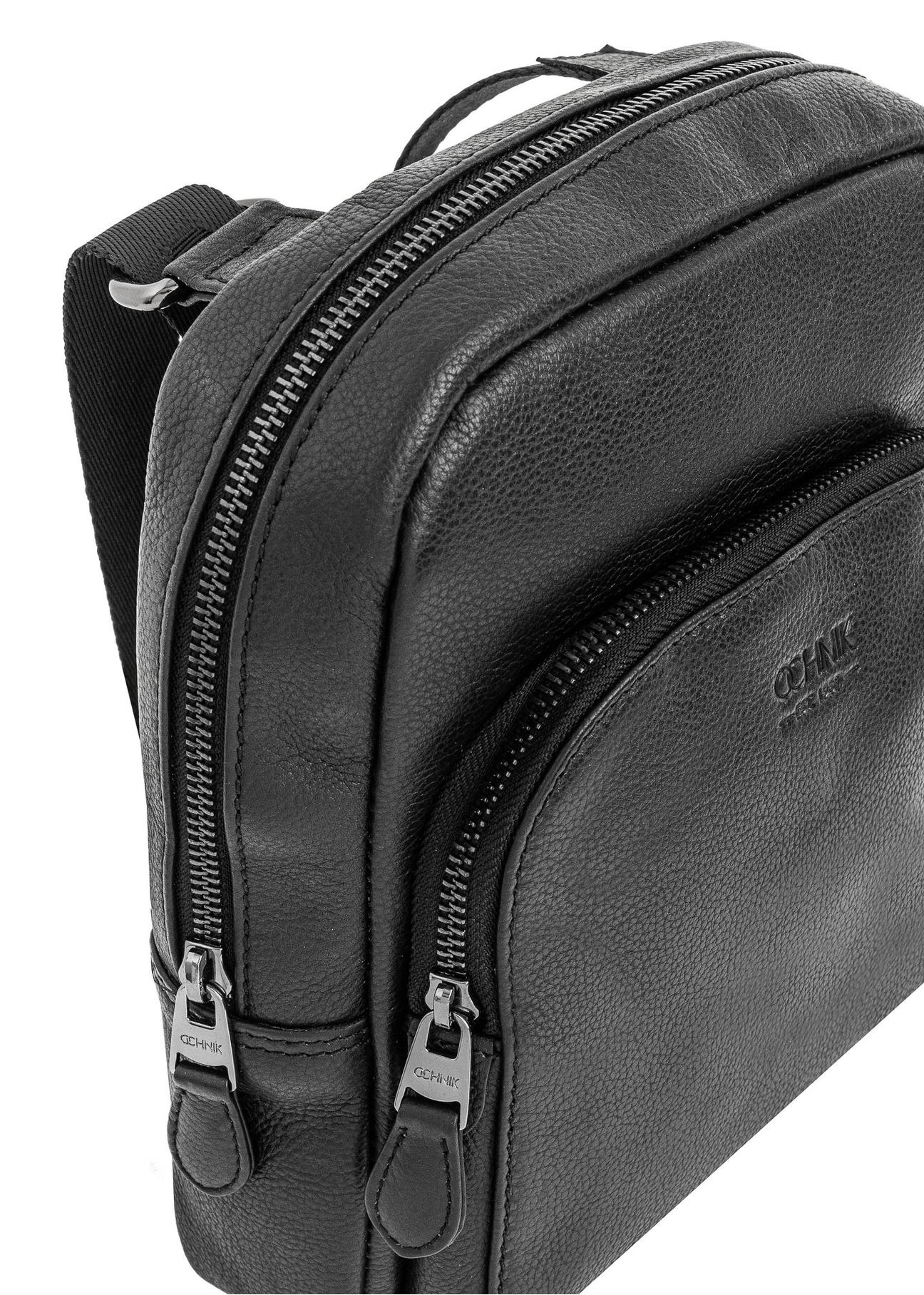 Black leather men's bag TORMS-0016C-99(Z24)-06