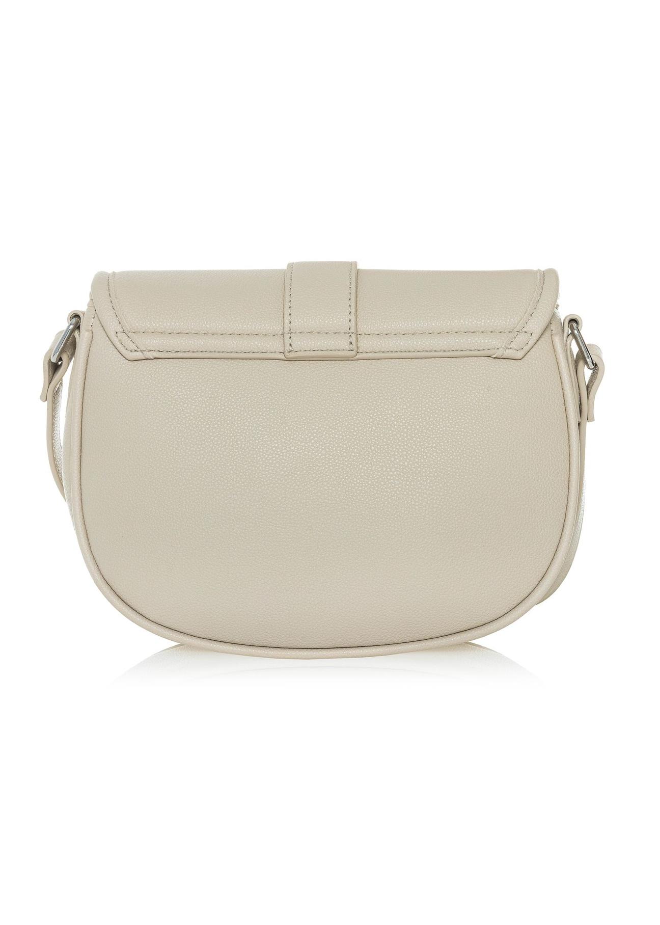 Cream women's handbag made of imitation leather TOREC-0756B-12(W25)-03