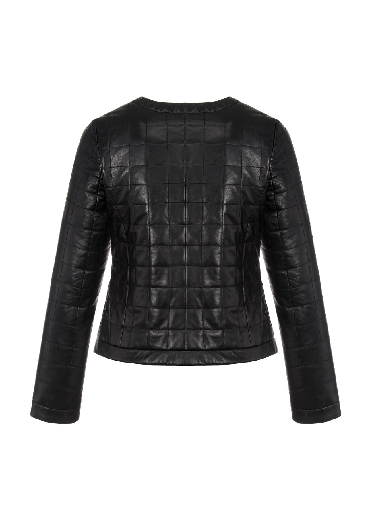 Quilted leather jacket for women KURDS-0417-1036(W23)-03