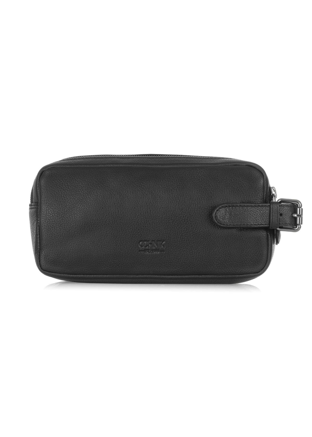 Men's leather cosmetic bag with embossing TORMS-0412-99(W24)-01