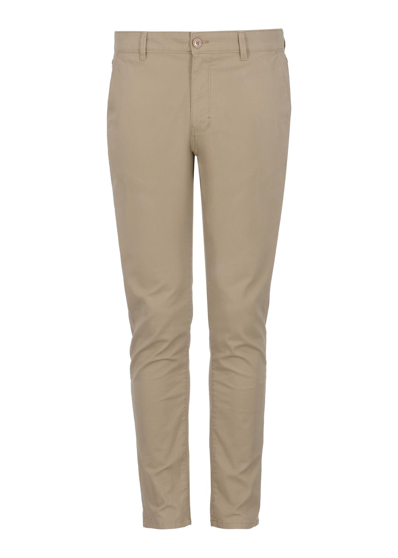 Beige men's chinos SPOMT-0087-24(W24)-04