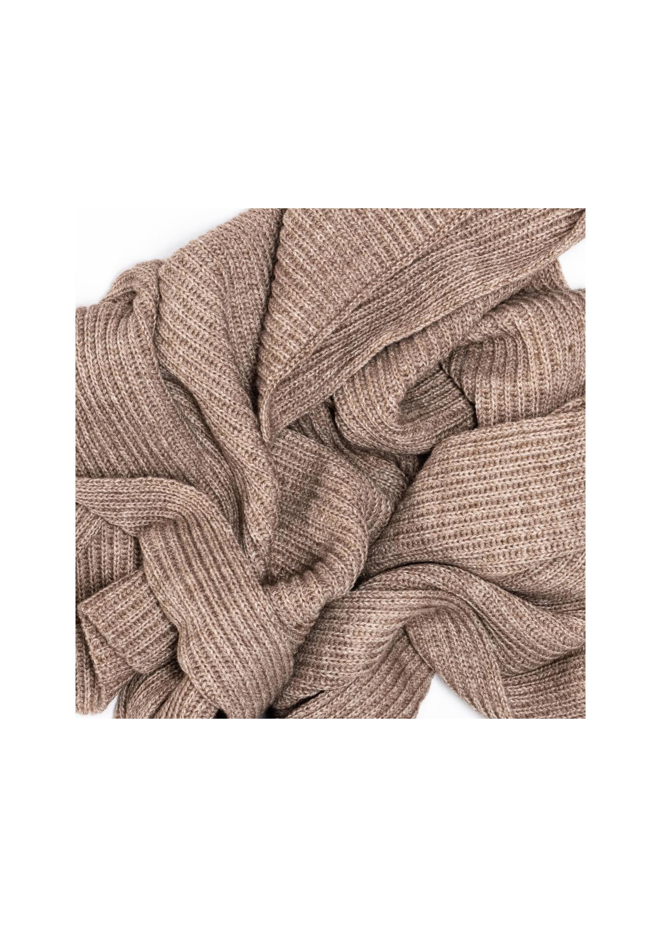 Beige women's scarf SZADT-0096-81(Z23)-03