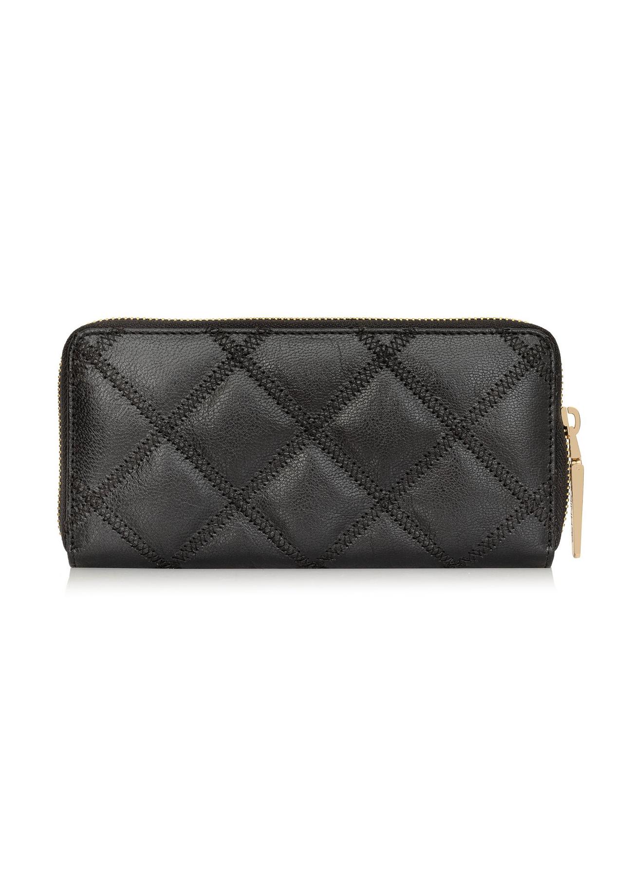 Black leather women's wallet PORES-0940-99(Z24)-04