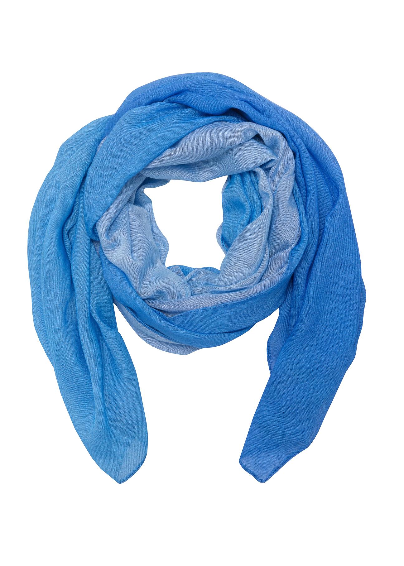 Blue ombre women's scarf SZADT-0139-62(W23)-04