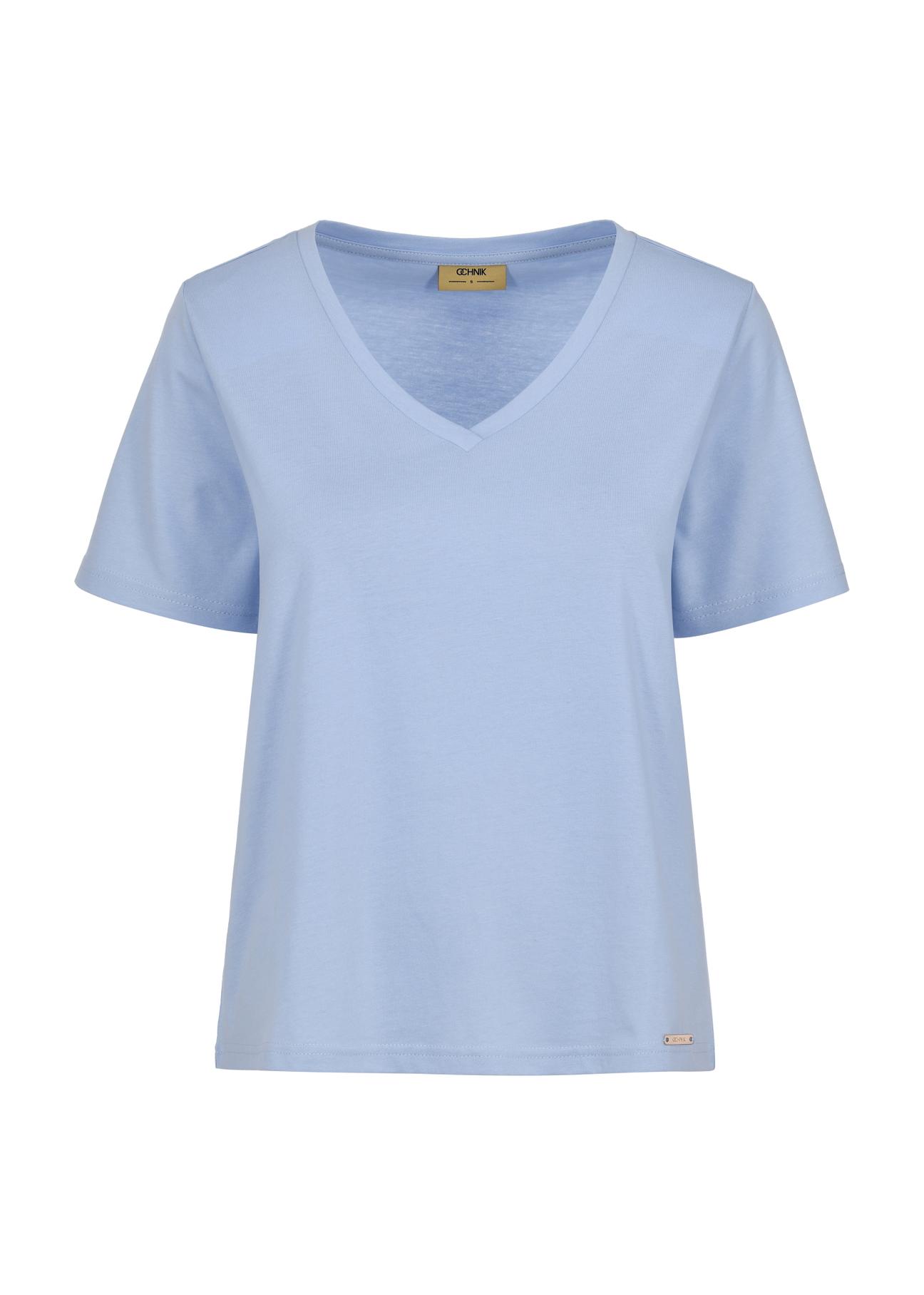 Blue Women's Basic T-shirt TSHDT-0120-62(W24)-03