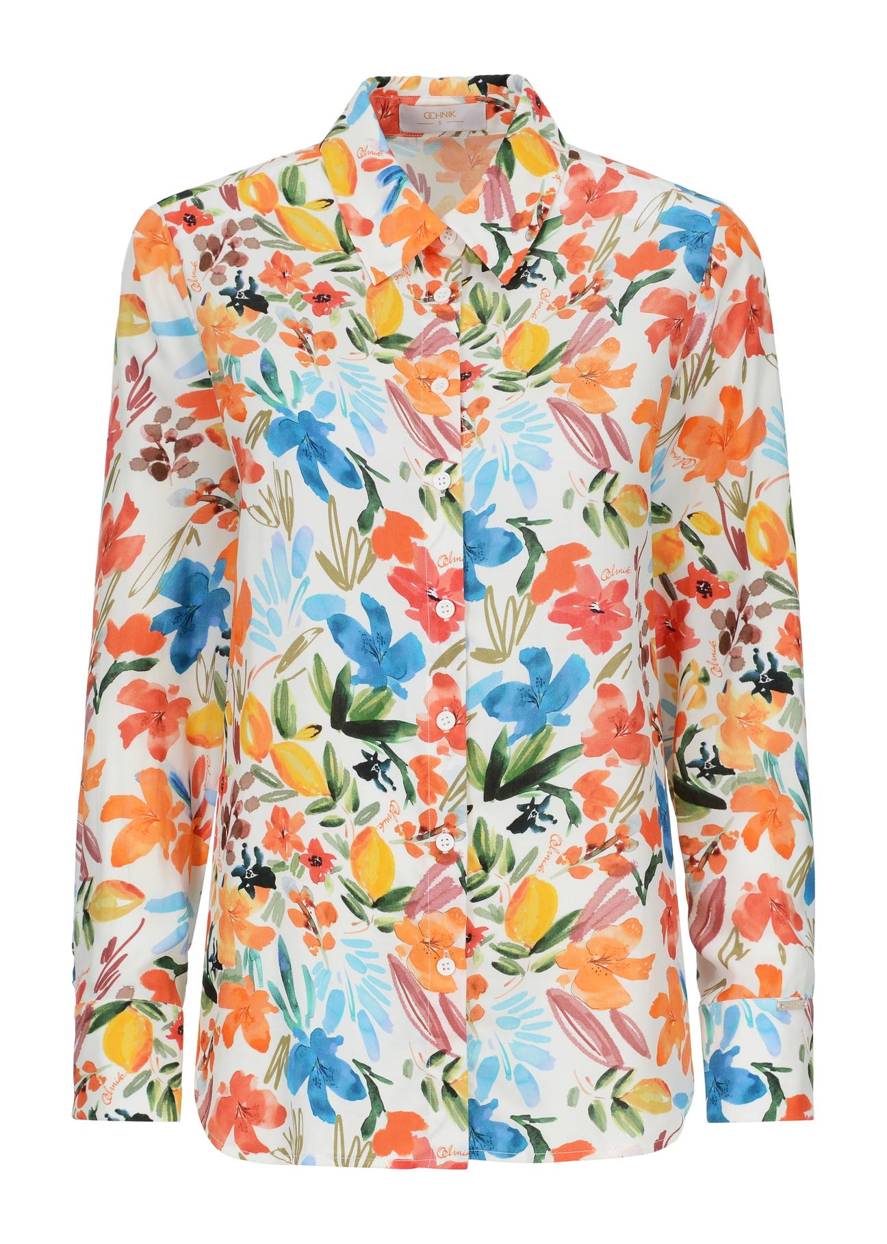 Women's floral shirt KOSDT-0146-15(W23)-05