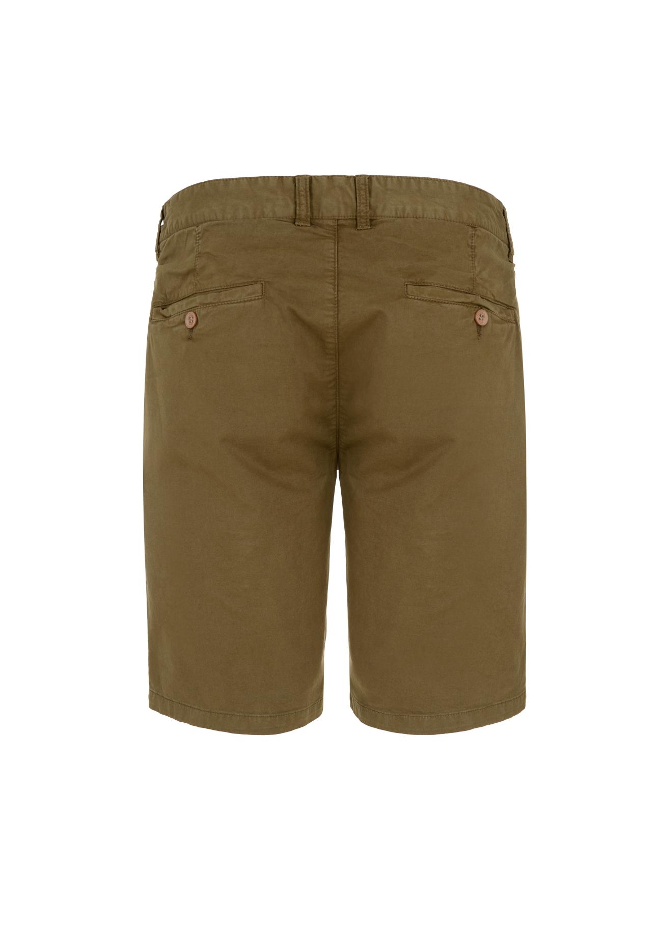 Khaki men's shorts SZOMT-0024-55(W23)-04