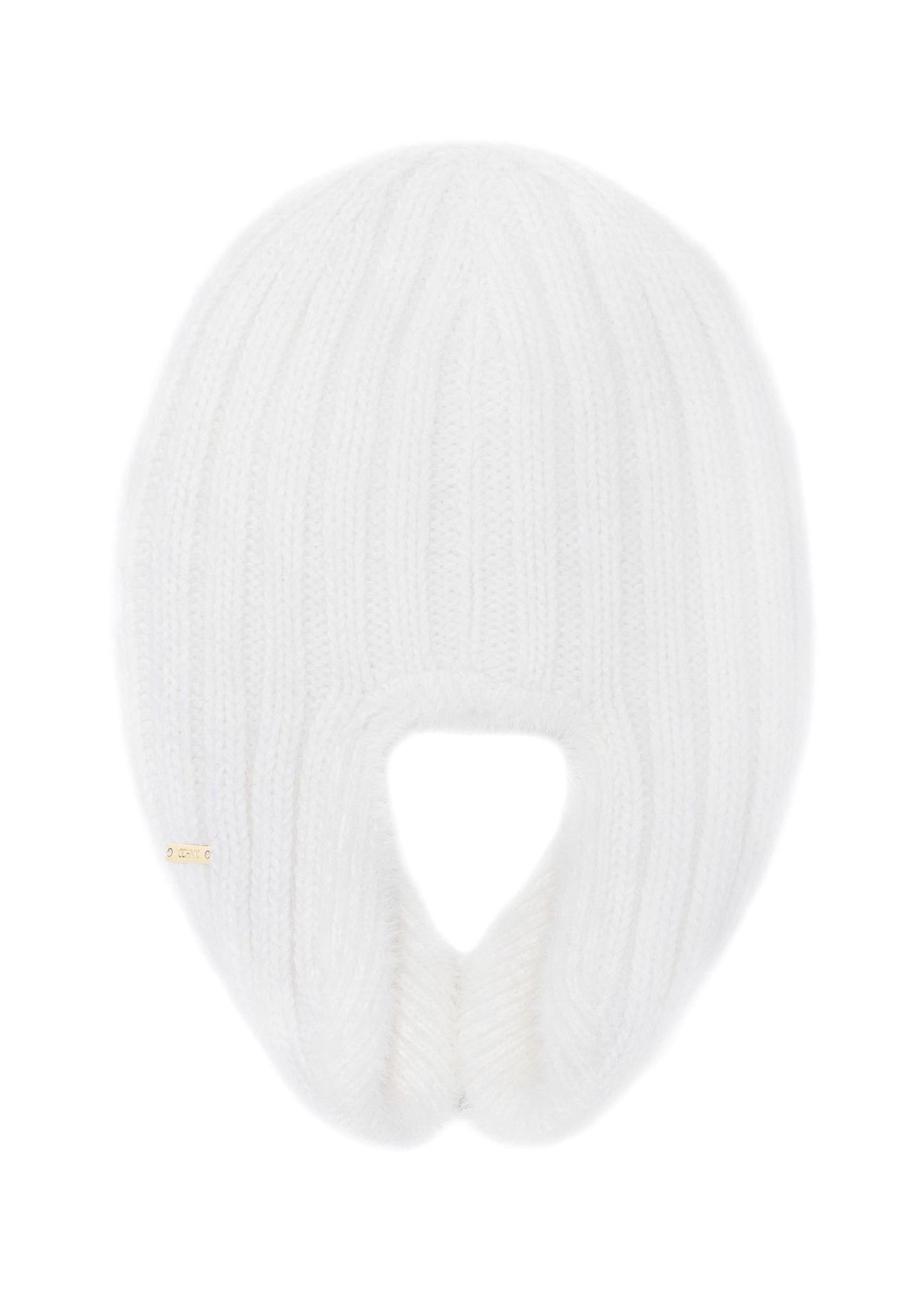 Cream women's winter hat CZADT-0185-12(Z24)