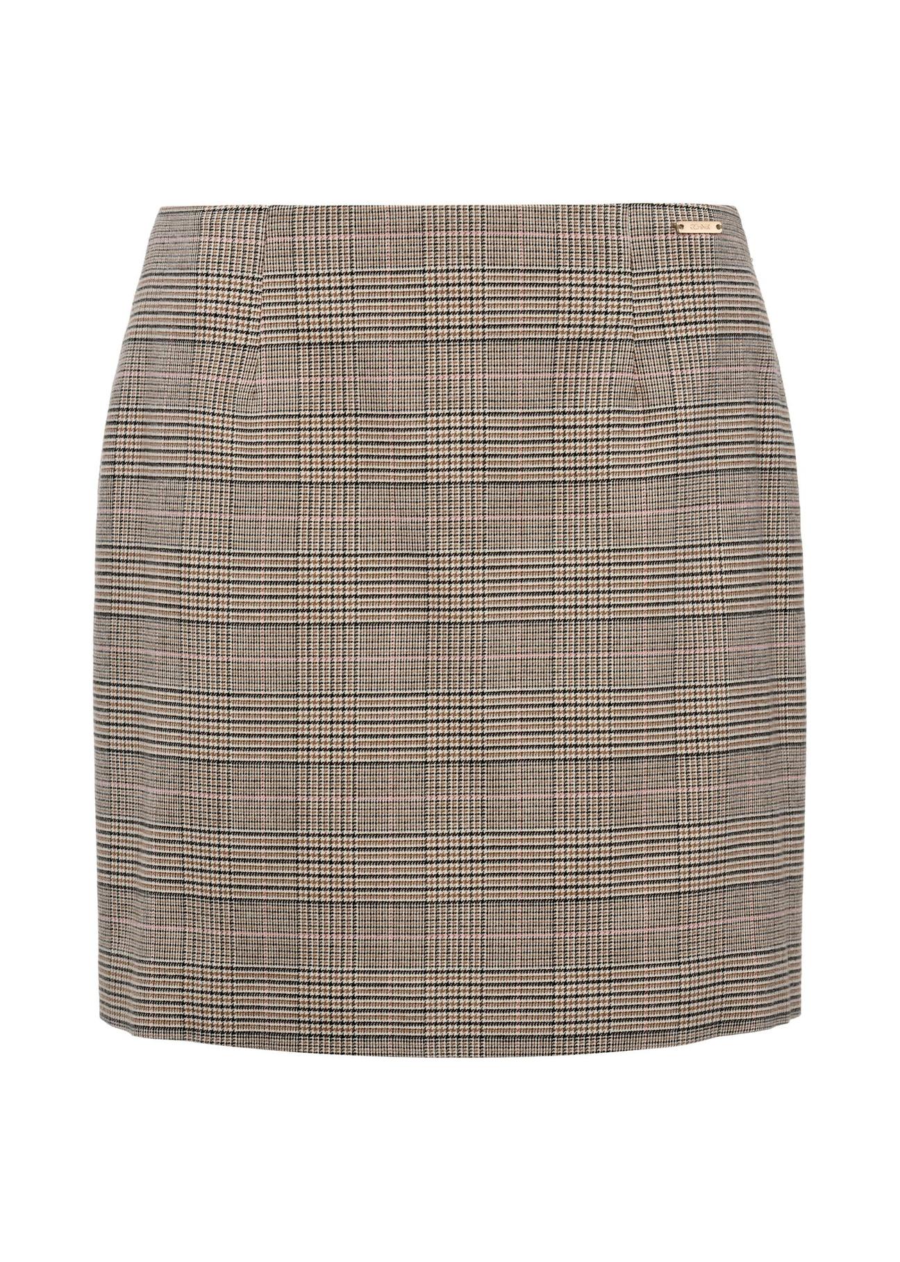 Women's checkered skirt SPCDT-0099-99(Z24)-04