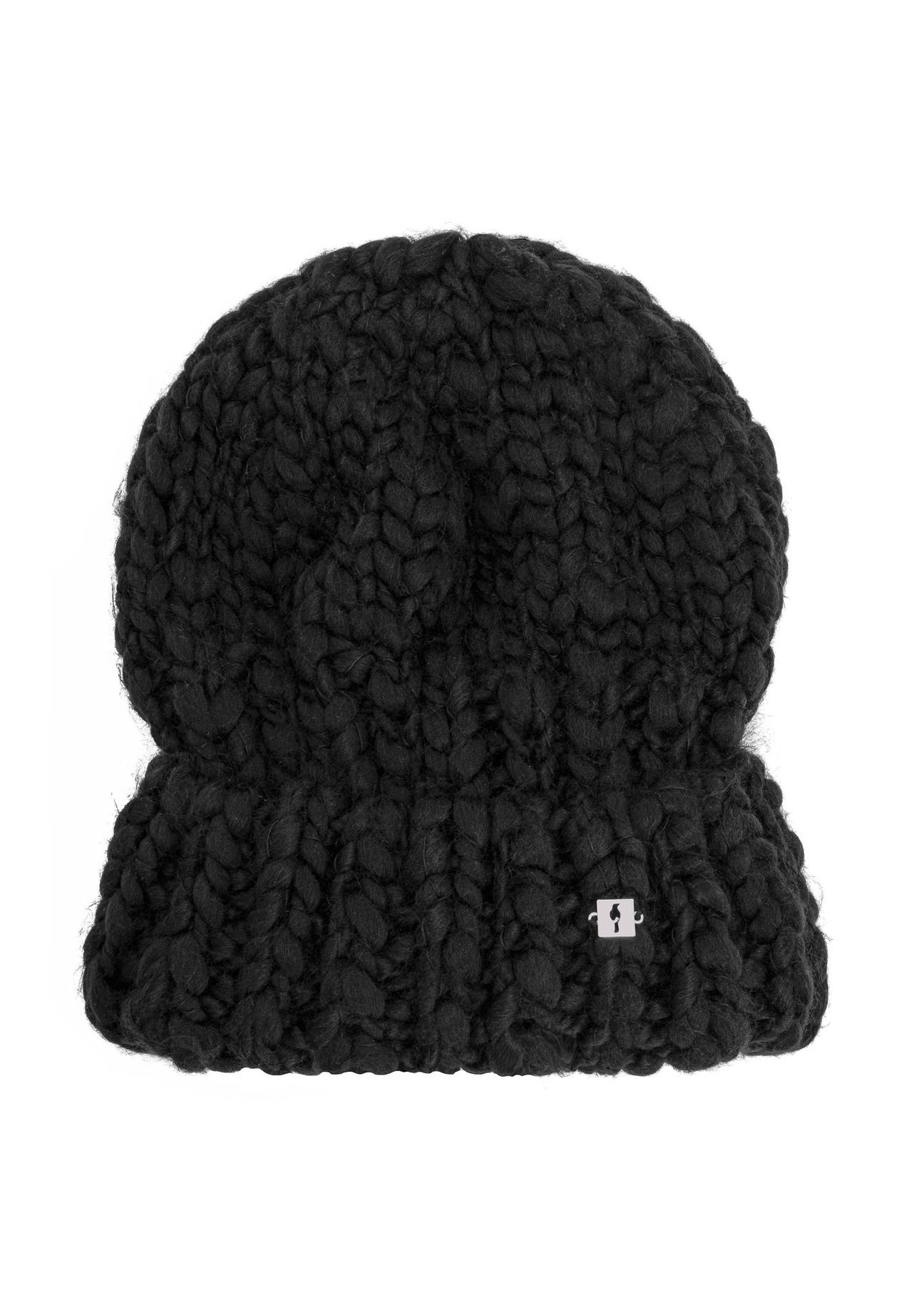 Black women's winter hat CZADT-0182-99(Z24)