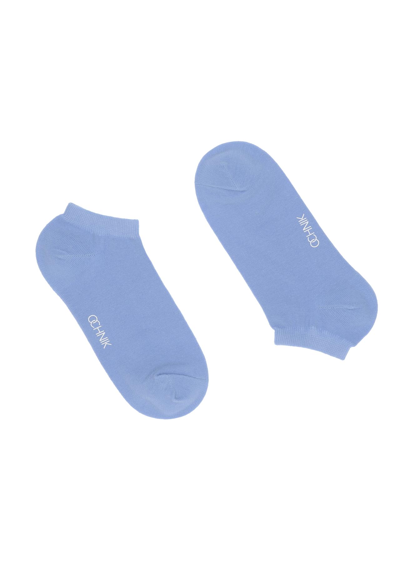 Men's short blue socks SKAMT-0151A-61(W23)-01