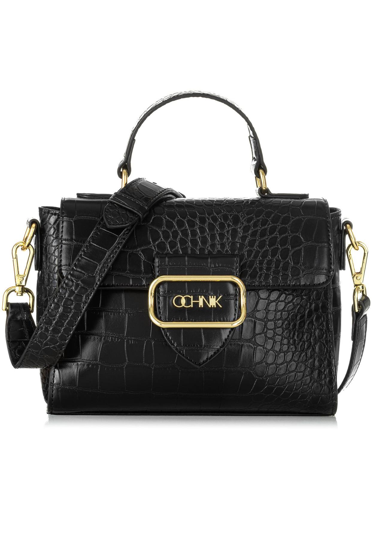 Black small croco women's handbag TOREC-0962-97(Z24) pic. 3