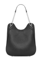 Black women's shopper bag TOREC-1283-9I(Z26) - product view from the back, on a white background.