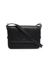 Black women's messenger bag TOREC-1250-9I(Z26) - front product view, on a white background.