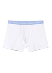 Three-pack of colorful men's boxer shorts ZESMB-0001A-15(KS), front product view on white background.