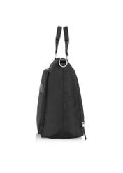 Large black unpadded women's bag TOREN-0274-99(W24)-03