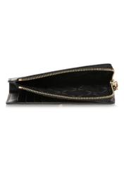 Women's black leather wallet PORES-0904-99(W24)-05