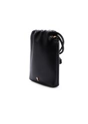 Black phone case TOREC-1216-99(W26) - diagonal view of the product, on a white background.