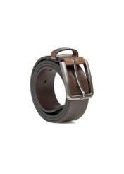 Men's brown leather belt PASMS-0275-1H(W26)