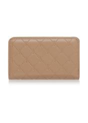 Beige women's wallet with monogram POREC-0348-81(Z24)-02