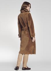 Women's wool coat with buckle FUTDT-0022-24(Z22)-03