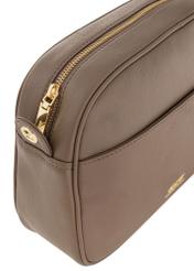 Brown leather shoulder bag TORES-0806B-80(W24)-06