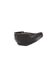 Brown men's leather waist bag TORMS-0523-1H(Z26), diagonal product view on white background.