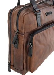 Brown leather men's bag TORMS-0100B-79(Z24)