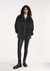 Women's artificial fur zipper FUTDP-0020-99(Z22)-03