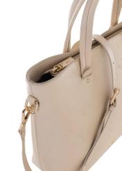 Cream leather handbag for women TORES-0728B-12(W24)-06