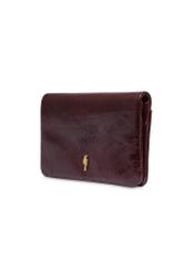 Burgundy women's wallet PORES-1020-4E(Z26), diagonal product view on a light background.