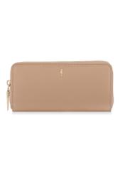 Large beige leather women's wallet PORES-0800A-81(W23)-01