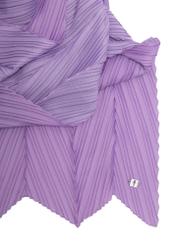 Lilac women's scarf with crease SZADT-0157-75(W23)-03