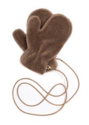 Women's woolen gloves REKDF-0004 B-24(OF 25) - top view of the product on a white background.