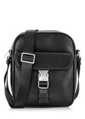 Black men's bag with pocket TORMN-0290-99(W23)-01