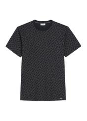 Men's monogrammed cotton T-shirt TSHMT-0163-99(Z26), front view of the product on a white background.