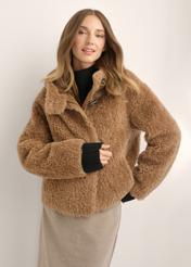 Women's wool fur coat FUTDW-0042-1D(Z26)