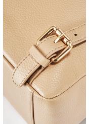 Beige leather women's backpack TORES-0898E-1B(W26)