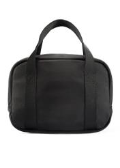 Black lunchbox bag TOREN-0328-99(Z25), product view from the back on a white background.