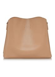 Beige women's shopper bag TOREC-0862A-81(Z24)-05