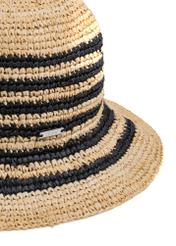 Women's straw hat with black stripes KAPDT-0036-1E(W26)