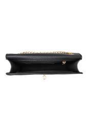 Black small women's handbag TOREC-1141-9I(W26), product view inside on white background.