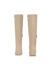 Beige suede women's boots BUTYD-1019-81(Z23)-02