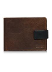 Brown men's leather wallet PORMS-0612-89(Z24)-01