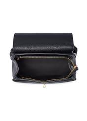 Black women's backpack TOREC-1138-9I(W26) - view of the product from above, on a white background.