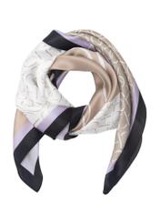 Women's silk scarf with monogram SZADT-0155-81(W23)-04