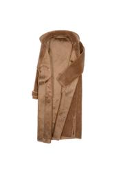 Women's wool coat with buckle FUTDT-0022-24(Z22)-07